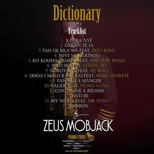 Tracklist Dictionary Vol 1